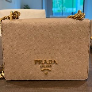 Prada Saffiano Chain Shoulder Bag